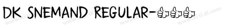 DK Snemand Regular字体转换